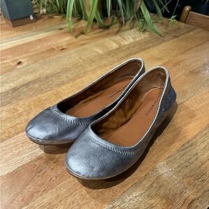 Lucky Brand Emmie Ballet Flats Size 7.5 in Silver